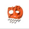 GPM For Losi 1:10 Lasernut U4 Tenacity LOS03028 / Tenacity DB Pro LOS03027V2 Upgrade Parts Aluminum Motor Mount Plate With Heat Sink Fins - 10Pc Set Orange view 1