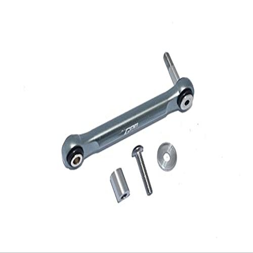 GPM For Losi 1:10 Lasernut U4 Tenacity LOS03028 / Tenacity DB Pro LOS03027V2 Upgrade Parts Aluminum Servo Tie Rod - 4Pc Set Gray Silver