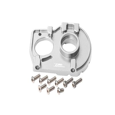 GPM For Losi 1:10 Lasernut U4 Tenacity LOS03028 / Tenacity DB Pro LOS03027V2 Upgrade Parts Aluminum Motor Mount Plate With Heat Sink Fins - 10Pc Set Silver