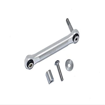 GPM For Losi 1:10 Lasernut U4 Tenacity LOS03028 / Tenacity DB Pro LOS03027V2 Upgrade Parts Aluminum Servo Tie Rod - 4Pc Set Silver