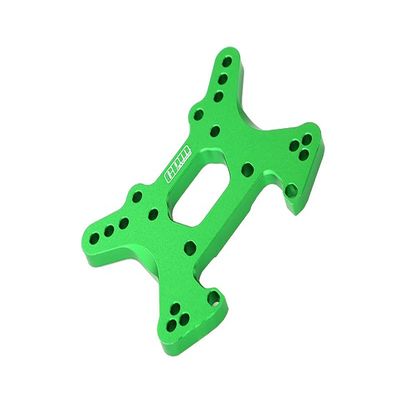 GPM For Losi 1:10 Lasernut U4 Tenacity LOS03028 / Tenacity DB Pro LOS03027V2 Upgrade Parts Aluminum Front Shock Tower -1Pc Set Green