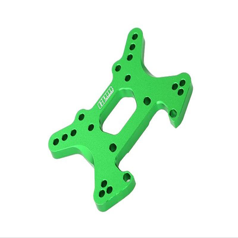GPM For Losi 1:10 Lasernut U4 Tenacity LOS03028 / Tenacity DB Pro LOS03027V2 Upgrade Parts Aluminum Front Shock Tower -1Pc Set Green