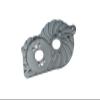 GPM For Losi 1/18 Mini-T 2.0 2WD Stadium Truck Upgrade Parts Aluminum Motor Mount Plate With Heat Sink Fins - 1Pc Set Gray Silver view 1
