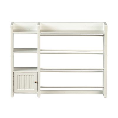 Melody Jane Dolls Houses Dollhouse White Child's Storage Cabinet Lounge Nursery JBM Furniture 1:12