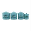 Melody Jane Dolls Houses Dollhouse 4 Turquoise Blue Canisters Storage Jars Miniature Kitchen Accessory view 1
