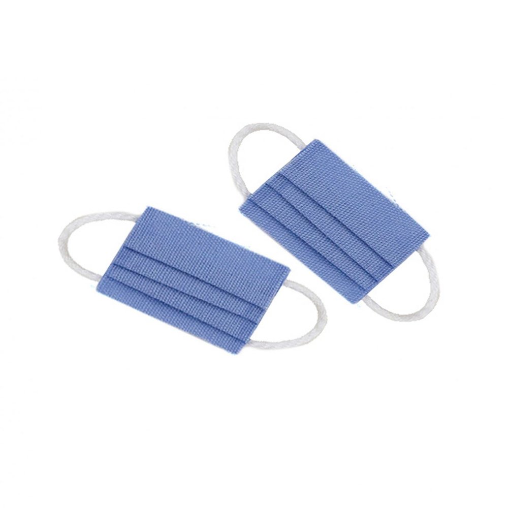 Melody Jane Dollhouse 2 Blue Face Masks Miniature Hospital Shop Pub Bar Accessory 1:12