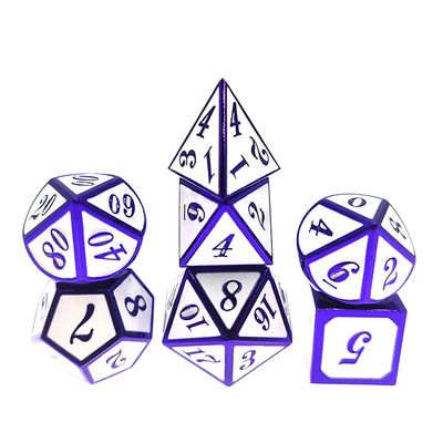 Seven Seas Pirates Imperial Hero Dice Set with Pouch & Display Box - White/Blue - Metal