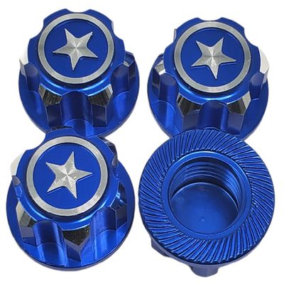 NHX Aluminum Wheel Nuts (4Pcs) Blue : X_M_a_x_x /Summit/E-Revo