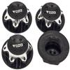 NHX RC 1/8 17mm Aluminum Wheel Nuts (4) Black view 1
