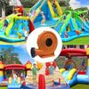 NWB High Power Commercial Air Blower,1100W Inflatable Blower for Inflatable Bounce House Jumper Bouncy Castle and Slides,Electric Air Pump Fan(Orange) view 3