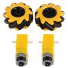 60mm 2.4in Wheel 3V-12V DC Robot Wheel for DIY Smart Car and Small Robot with TT Motor view 1