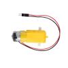 AEDIKO 4 Sets TT Motor DC 3-6V Gearbox Motor Dual Shaft 200RPM Ratio 1:48 Motor with Tire Wheel Kit for Arduino DIY Smart Car Robot view 4
