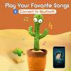 2023 Dancing Cactus Toy Bluetooth [Play Your Songs] Record Repeating What You Say, Rechargeable Singing Talking Cactus Toy Gifts for Baby Boys and Girls view 2