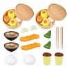 Chinese Breakfast Pretend Play Food Sets for Kids Kitchen 2 Sets Chinese Breakfast Mini Food Play Set Children Pretend Play Toy for Children Family Dollhouse Furniture view 1