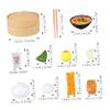 Chinese Breakfast Pretend Play Food Sets for Kids Kitchen 2 Sets Chinese Breakfast Mini Food Play Set Children Pretend Play Toy for Children Family Dollhouse Furniture view 2
