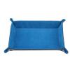 Flybloom Multifunctional Square Dice Tray Foldable Dice Tray Holder Desktop Dice Game Tray(Blue) view 1