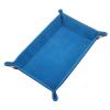 Flybloom Multifunctional Square Dice Tray Foldable Dice Tray Holder Desktop Dice Game Tray(Blue) view 2