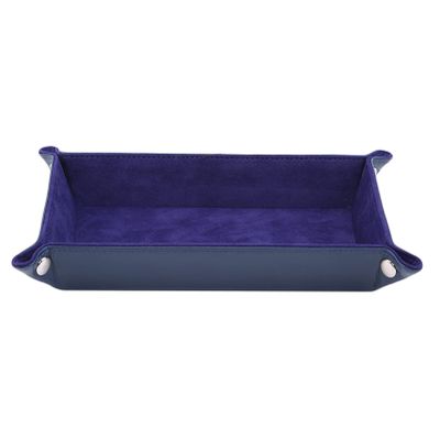 Flybloom Multifunctional Square Dice Tray Foldable Dice Tray Holder Desktop Dice Game Tray(Royal Blue)