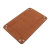 Flybloom Multifunctional Square Dice Tray Foldable Dice Tray Holder Desktop Dice Game Tray(Brown) view 4