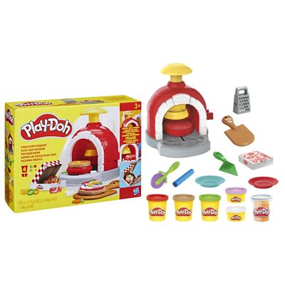 Play-Doh Kitchen Creations Pizza Oven Playset with 6 Cans & 8 Accessories, Back to School Classroom Supplies, Play Food & Cooking Toys, Preschool Toys, Ages 3+