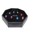 11 Inch Dice Tray - Leather Lite Wrapped Exterior with Velvet Interior (Black) view 1