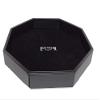 11 Inch Dice Tray - Leather Lite Wrapped Exterior with Velvet Interior (Black) view 3