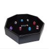 11 Inch Dice Tray - Leather Lite Wrapped Exterior with Velvet Interior (Black) view 4
