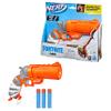 Nerf Fortnite Flare Blaster, Break-Open Loading, 3 AccuStrike Mega Darts, Pull-Down Priming Handle view 1