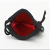 Classic Small Dice Bag - 3.75 inches x 4 inches with Drawstring tie - Perfect for up to 21 polyhedral dice (Red Interior) view 1