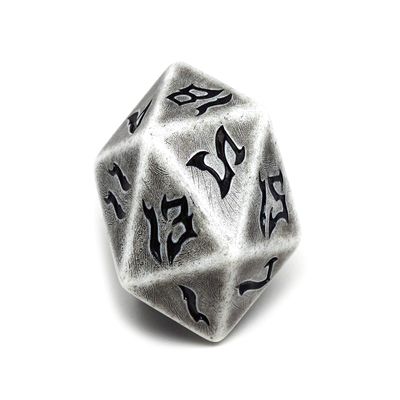 Giant 48mm Plastic D20 Dice - Dice of The Giants Series - Huge 20 Sided Dice (Stone Giant)