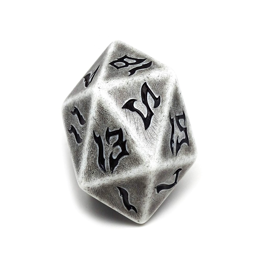 Giant 48mm Plastic D20 Dice - Dice of The Giants Series - Huge 20 Sided Dice (Stone Giant)