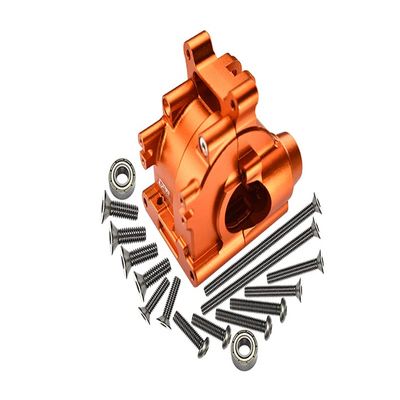 GPM 18Pc Set Upgrades Aluminum Rear Gear Box for 1/10 Lasernut Tenacity Ultra (4-Los03028) RC Cars (Orange)