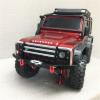 DAPENGNIAO Racing Alloy Front Bumper with LED Lights for 1/10 RC Crawler Car Axial SCX10 II 90046 Traxxas TRX-4 TRX4 Accessories (Color : Black) view 3