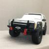 DAPENGNIAO Racing Alloy Front Bumper with LED Lights for 1/10 RC Crawler Car Axial SCX10 II 90046 Traxxas TRX-4 TRX4 Accessories (Color : Black) view 4