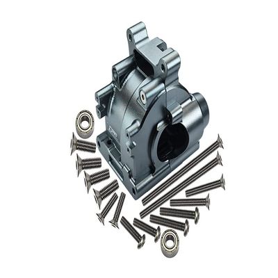 GPM 18Pc Set Upgrades Aluminum Rear Gear Box for 1/10 Lasernut Tenacity Ultra (4-Los03028) RC Cars (Gray)