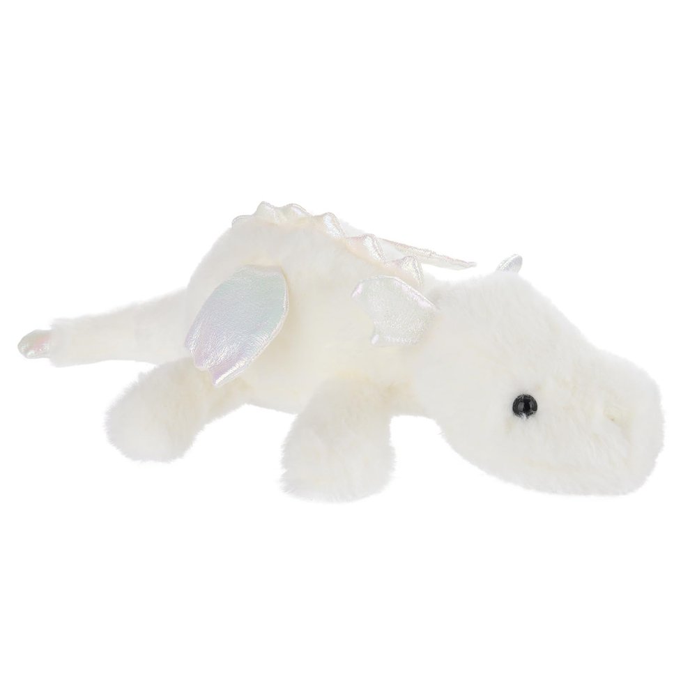 Apricot Lamb Toys Plush White Lying Dragon Dinosaur Stuffed Animal Soft Cuddly Perfect for Child (White Dragon,15 Inches)