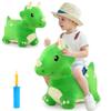 iPlay, iLearn Bouncy Pals Dinosaur Hopper Toy 2 Year Old Boy, Toddler Plush Bounce Animals, Ride on Bouncing Triceratops for Kids, Outdoor Hopping Horse Bouncer, Cool Birthday Gifts 3 4 5 6 Yr Girls view 1
