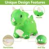iPlay, iLearn Bouncy Pals Dinosaur Hopper Toy 2 Year Old Boy, Toddler Plush Bounce Animals, Ride on Bouncing Triceratops for Kids, Outdoor Hopping Horse Bouncer, Cool Birthday Gifts 3 4 5 6 Yr Girls view 3