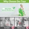 iPlay, iLearn Bouncy Pals Dinosaur Hopper Toy 2 Year Old Boy, Toddler Plush Bounce Animals, Ride on Bouncing Triceratops for Kids, Outdoor Hopping Horse Bouncer, Cool Birthday Gifts 3 4 5 6 Yr Girls view 4