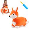 iPlay, iLearn Bouncy Pals Fox Hopping Horse, Plush Inflatable Animal Hopper, Indoor n Outdoor Ride on Jumping Bounce Toys, Birthday Gift for 18 Months 2 3 4 5 Year Old Kids Toddlers Boys Girls view 1