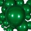 100 Pieces Latex Balloons Different Sizes 18/12/10/5 Inch Party Balloon Kit for Valentines Birthday Baby Shower Wedding Bride Graduation Party Decoration (Dark Green) view 1
