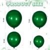 100 Pieces Latex Balloons Different Sizes 18/12/10/5 Inch Party Balloon Kit for Valentines Birthday Baby Shower Wedding Bride Graduation Party Decoration (Dark Green) view 2