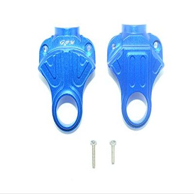 GPM for ARRMA 1/10 Big Rock Crew CAB AR102711 Aluminum Front/Rear Differential Yoke -4PC Set (Blue)