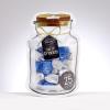 Rite Lite Jar of Dreidels, 25 Medium Plastic Dreidels - Classic Chanukah Spinning Dreidel Game - Colored Dreidels Bulk Value Pack Hanukkah Gift - Silver/Blue view 2