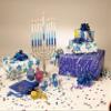 Rite Lite Jar of Dreidels, 25 Medium Plastic Dreidels - Classic Chanukah Spinning Dreidel Game - Colored Dreidels Bulk Value Pack Hanukkah Gift - Silver/Blue view 4