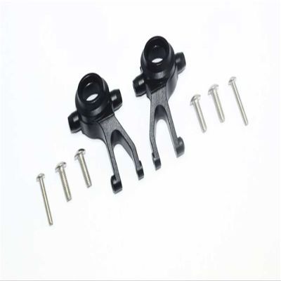 GPM for ARRMA 1/10 Granite 4X4 MEGA Moster Truck Aluminum Front Knuckle ARMS-8PC Set (Black)