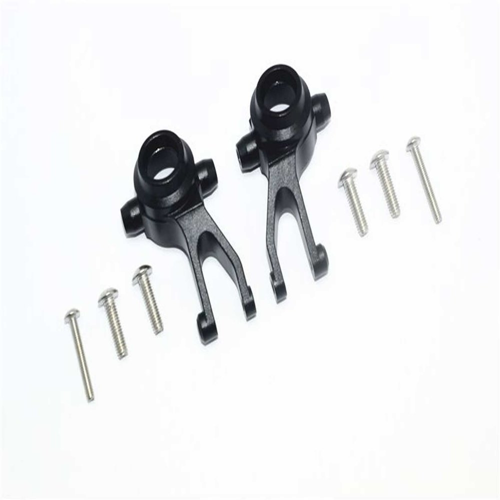 GPM for ARRMA 1/10 Granite 4X4 MEGA Moster Truck Aluminum Front Knuckle ARMS-8PC Set (Black)