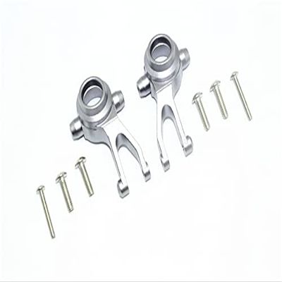 GPM for ARRMA 1/10 Granite 4X4 MEGA Moster Truck Aluminum Front Knuckle ARMS-8PC Set (Gray)