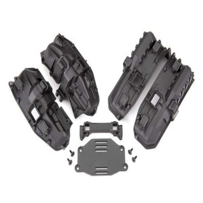 Traxxas 8080X Fenders, Inner (Narrow), Front & Rear (for Clipless Body mounting) (2 Each)/ Rock Light Covers (8)/ Battery Plate/ Body Mount/ 3x8 Flat-Head Screws (4)/ 2.5x6 CS (10)