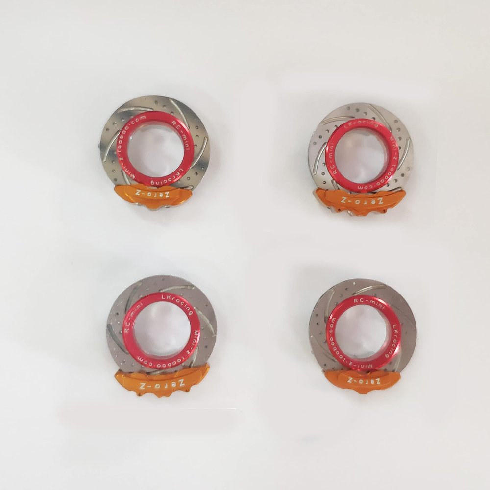 RC Car Upgrade Parts Realisticdecorative BrakeDisc for Mini-Q Mini-Z AWD IW04 Mini-Q Z- (Gold)